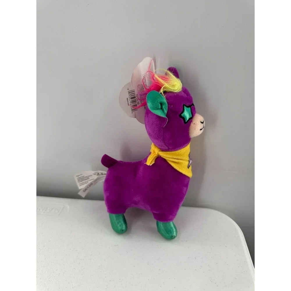 No Drama Llama Plush Toy Purple Green Star Glasses 8